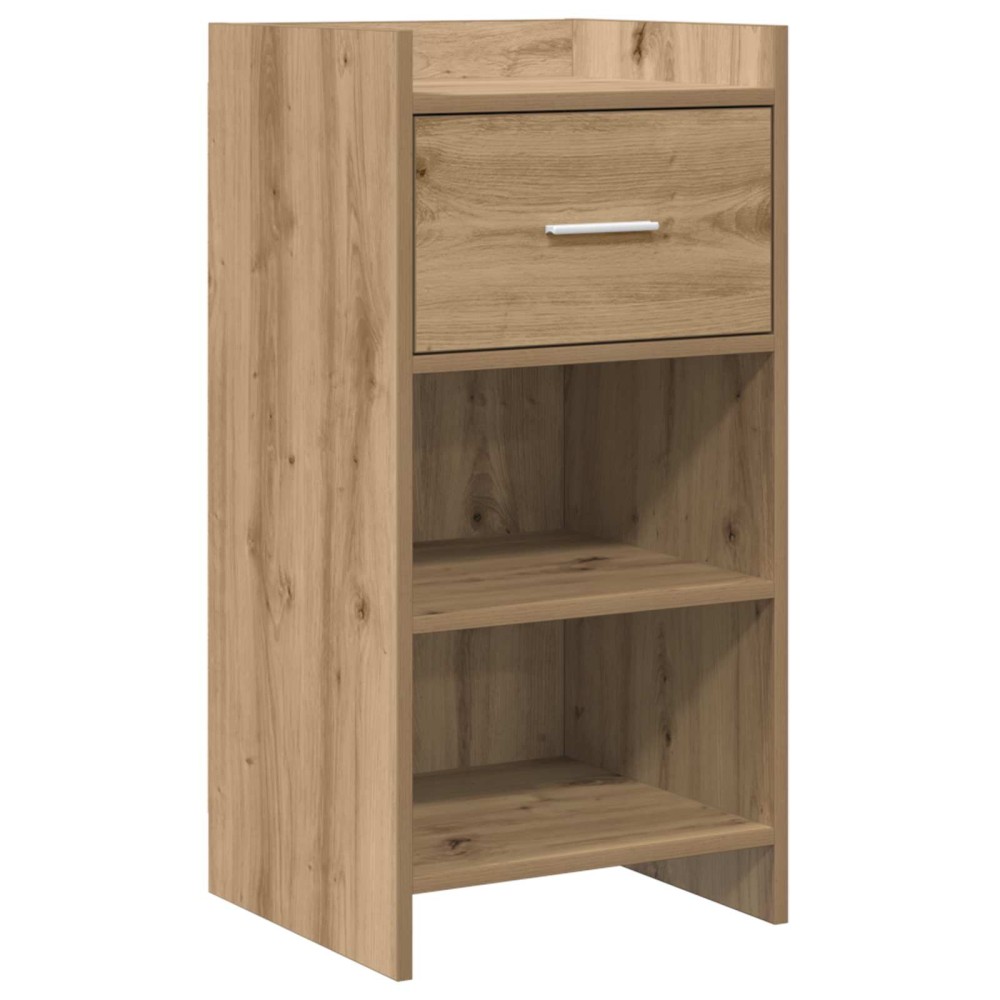 vidaXL Πλαϊνό γραφείο Artisan Δρυς 40 x 36 x 80 εκ Επεξεργασμένο Ξύλο