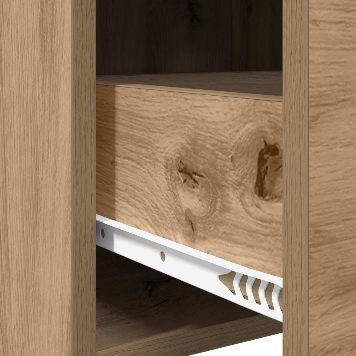 vidaXL Πλαϊνό γραφείο Artisan Δρυς 40 x 36 x 80 εκ Επεξεργασμένο Ξύλο