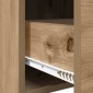 vidaXL Πλαϊνό γραφείο Artisan Δρυς 40 x 36 x 80 εκ Επεξεργασμένο Ξύλο