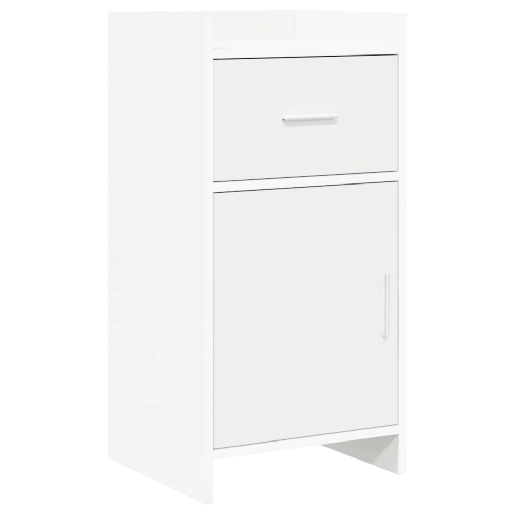 vidaXL Πλαϊνό γραφείο Λευκό 40 x 36 x 80 εκ Επεξεργασμένο Ξύλο