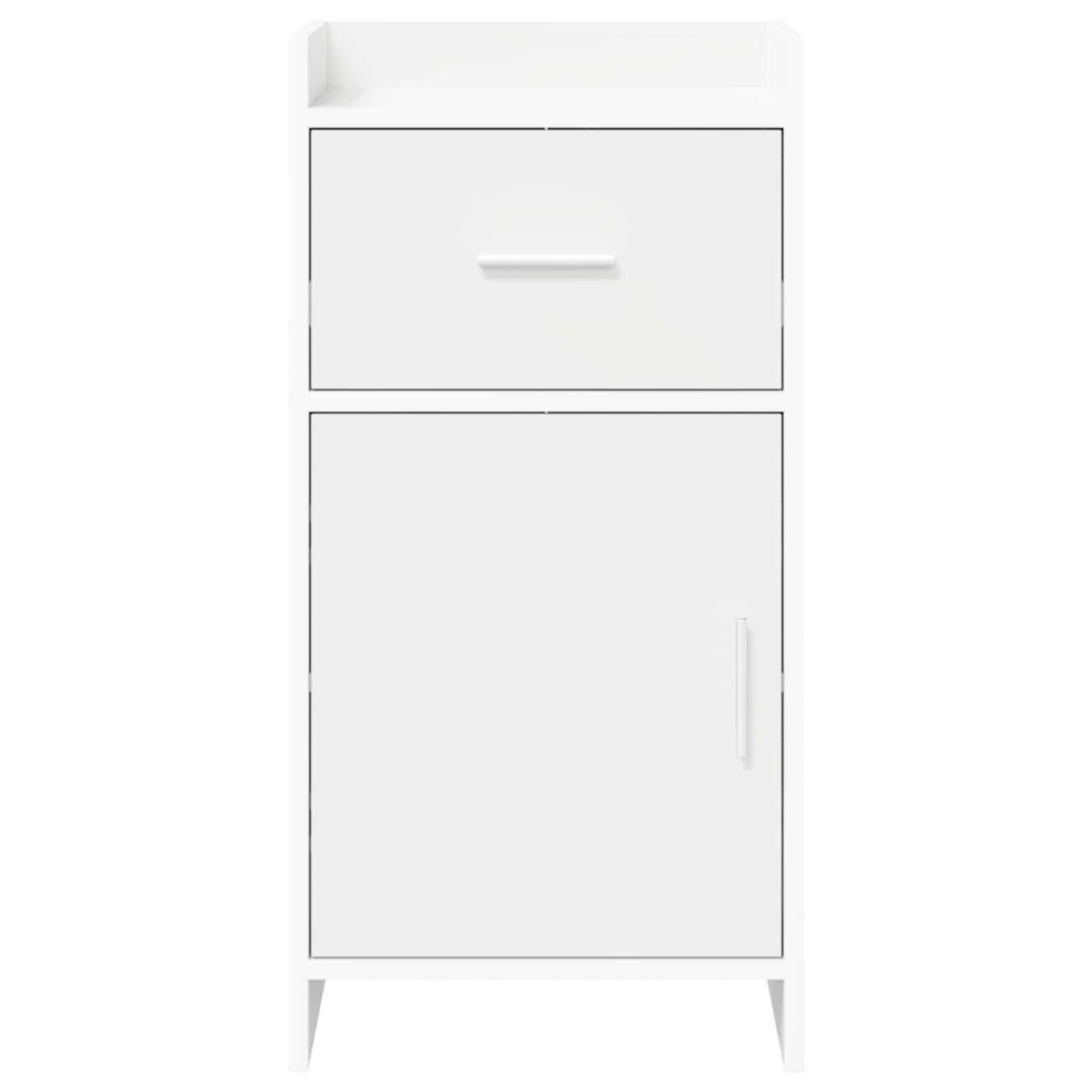vidaXL Πλαϊνό γραφείο Λευκό 40 x 36 x 80 εκ Επεξεργασμένο Ξύλο