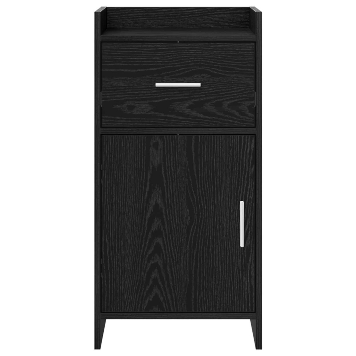 vidaXL Πλαϊνό γραφείο Μαύρη Δρυς 40 x 36 x 80 εκ Επεξεργασμένο Ξύλο