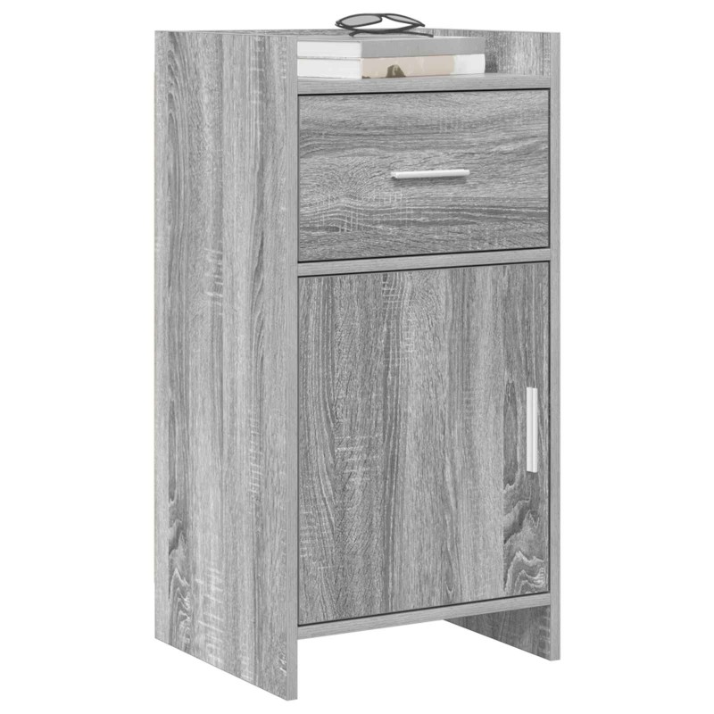 vidaXL Πλαϊνό γραφείο Γκρι Sonoma 40 x 36 x 80 εκ Επεξεργασμένο Ξύλο