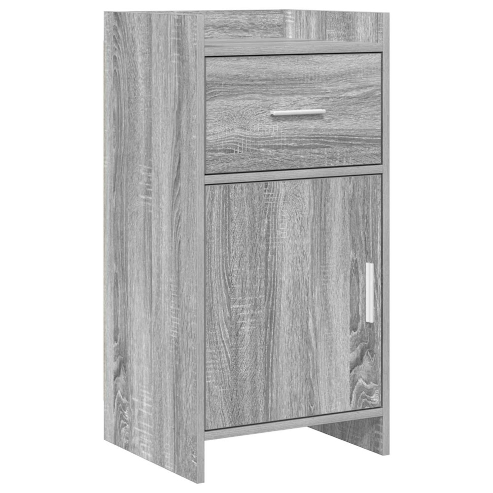 vidaXL Πλαϊνό γραφείο Γκρι Sonoma 40 x 36 x 80 εκ Επεξεργασμένο Ξύλο