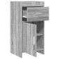 vidaXL Πλαϊνό γραφείο Γκρι Sonoma 40 x 36 x 80 εκ Επεξεργασμένο Ξύλο
