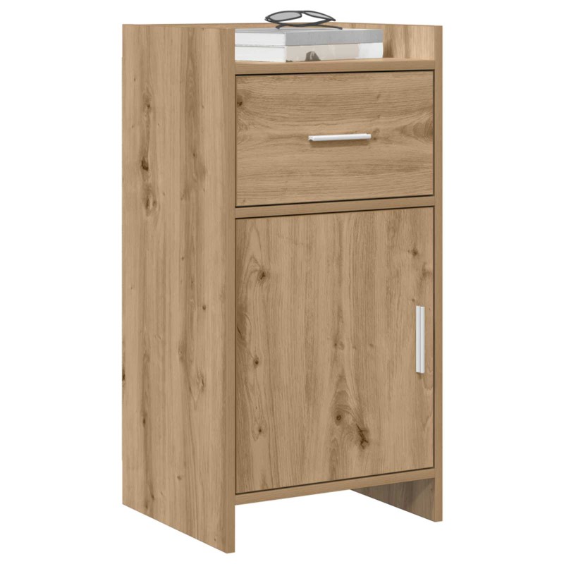 vidaXL Πλαϊνό γραφείο Artisan Δρυς 40 x 36 x 80 εκ Επεξεργασμένο Ξύλο