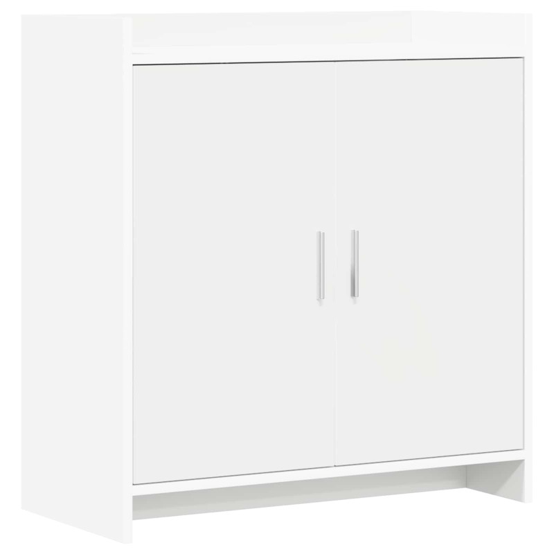 vidaXL Πλαϊνό γραφείο Λευκό 72 x 36 x 80 εκ. Επεξεργασμένο Ξύλο