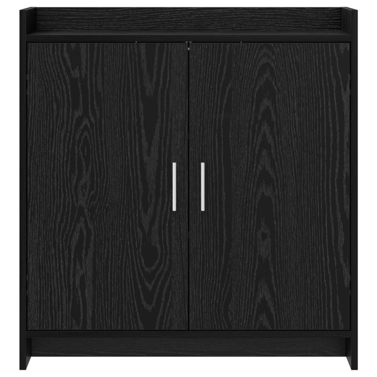 vidaXL Πλαϊνό γραφείο Μαύρη Δρυς 72 x 36 x 80 εκ. Επεξεργασμένο Ξύλο