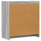 vidaXL Πλαϊνό γραφείο Γκρι Sonoma 72 x 36 x 80 εκ. Επεξεργασμένο Ξύλο