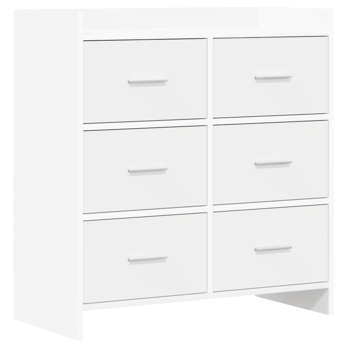 vidaXL Πλαϊνό γραφείο Λευκό 75 x 33 x 80 εκ Επεξεργασμένο Ξύλο