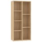 vidaXL Βιβλιοθήκη Χρώμα Sonoma Δρυς 50x25x106 εκ. από Μοριοσανίδα