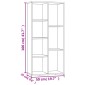vidaXL Βιβλιοθήκη Χρώμα Sonoma Δρυς 50x25x106 εκ. από Μοριοσανίδα