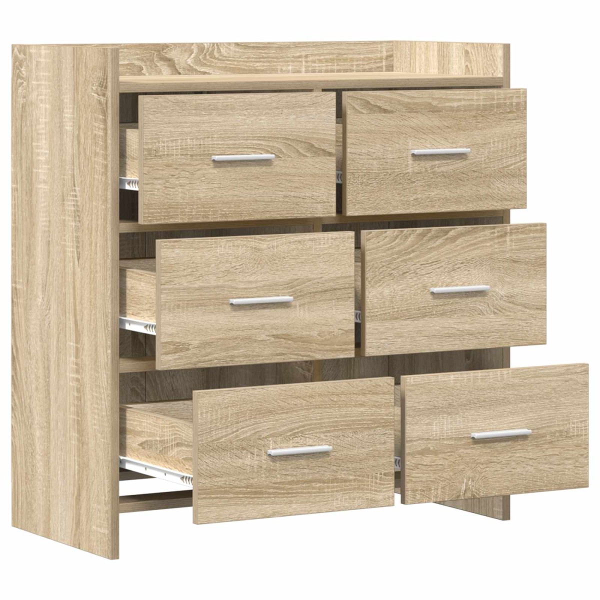 vidaXL Πλαϊνό γραφείο Sonoma Δρυς 75 x 33 x 80 εκ Επεξεργασμένο Ξύλο