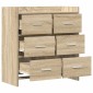 vidaXL Πλαϊνό γραφείο Sonoma Δρυς 75 x 33 x 80 εκ Επεξεργασμένο Ξύλο