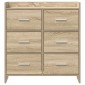 vidaXL Πλαϊνό γραφείο Sonoma Δρυς 75 x 33 x 80 εκ Επεξεργασμένο Ξύλο