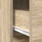 vidaXL Πλαϊνό γραφείο Sonoma Δρυς 75 x 33 x 80 εκ Επεξεργασμένο Ξύλο