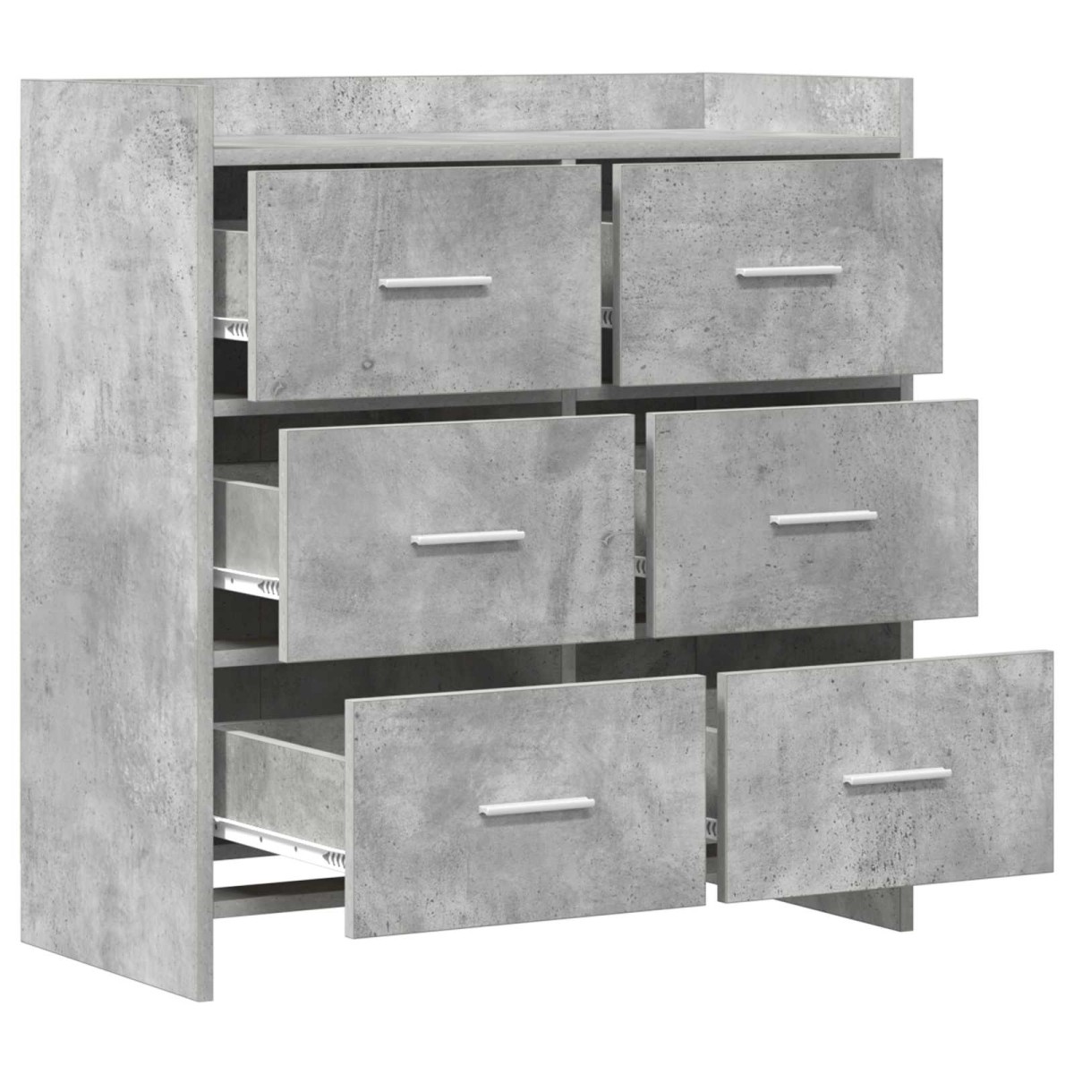 vidaXL Πλαϊνό γραφείο Γκρι Σκυροδέματος 75 x 33 x 80 εκ