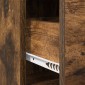 vidaXL Πλαϊνό γραφείο Καπνισμένο Ξύλο Δρυός 75 x 33 x 80 εκ