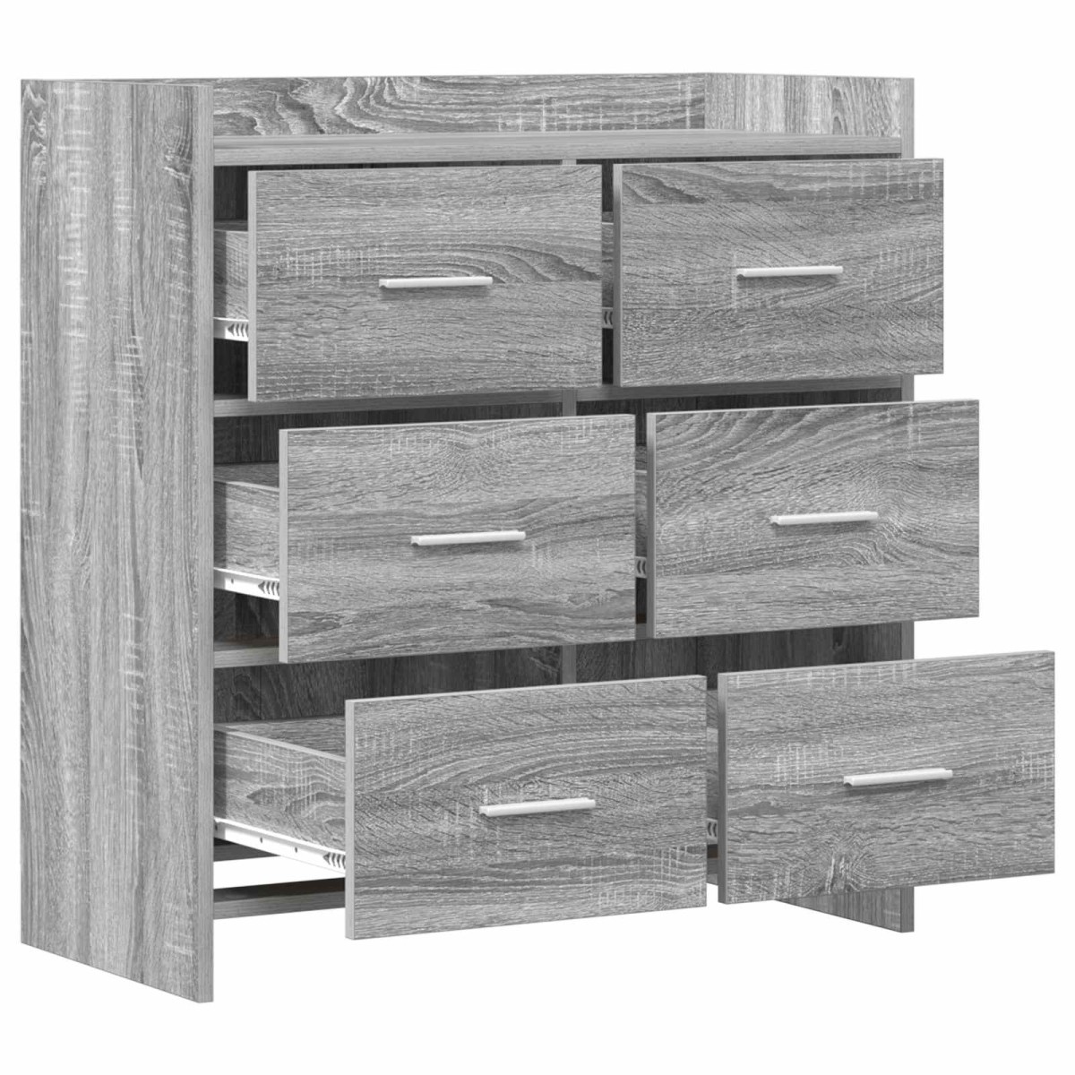 vidaXL Πλαϊνό γραφείο Γκρι Sonoma 75 x 33 x 80 εκ Επεξεργασμένο Ξύλο