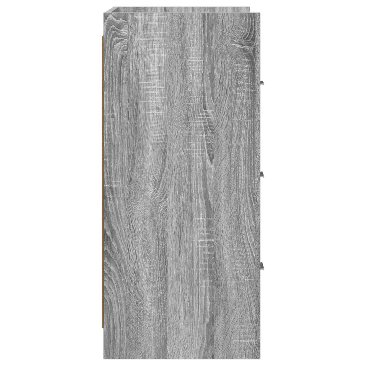 vidaXL Πλαϊνό γραφείο Γκρι Sonoma 75 x 33 x 80 εκ Επεξεργασμένο Ξύλο