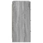 vidaXL Πλαϊνό γραφείο Γκρι Sonoma 75 x 33 x 80 εκ Επεξεργασμένο Ξύλο