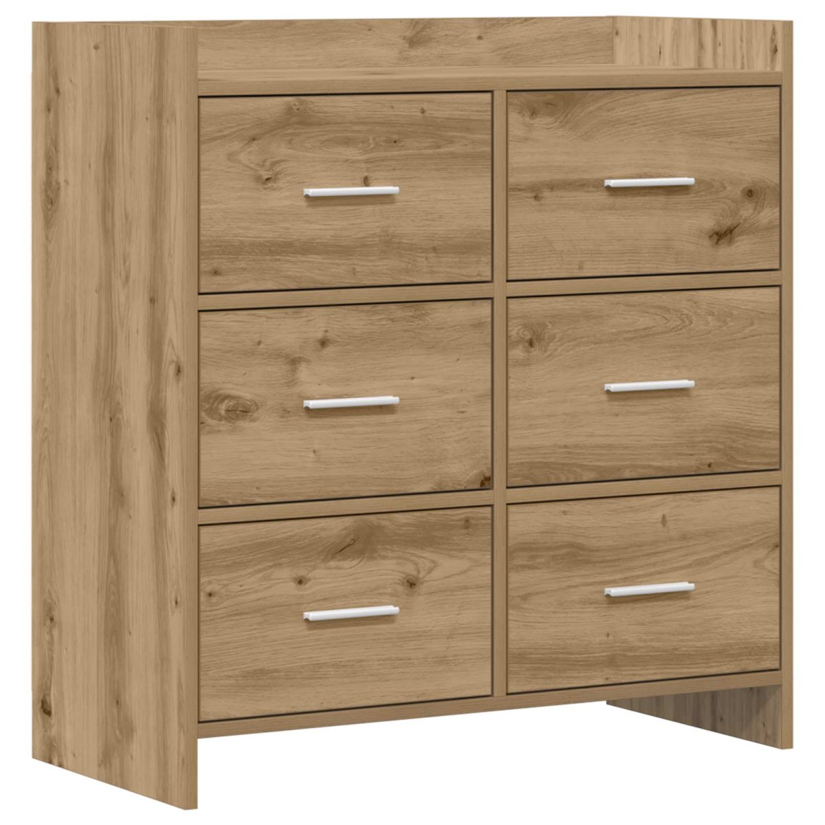 vidaXL Πλαϊνό γραφείο Artisan Δρυς 75 x 33 x 80 εκ Επεξεργασμένο Ξύλο