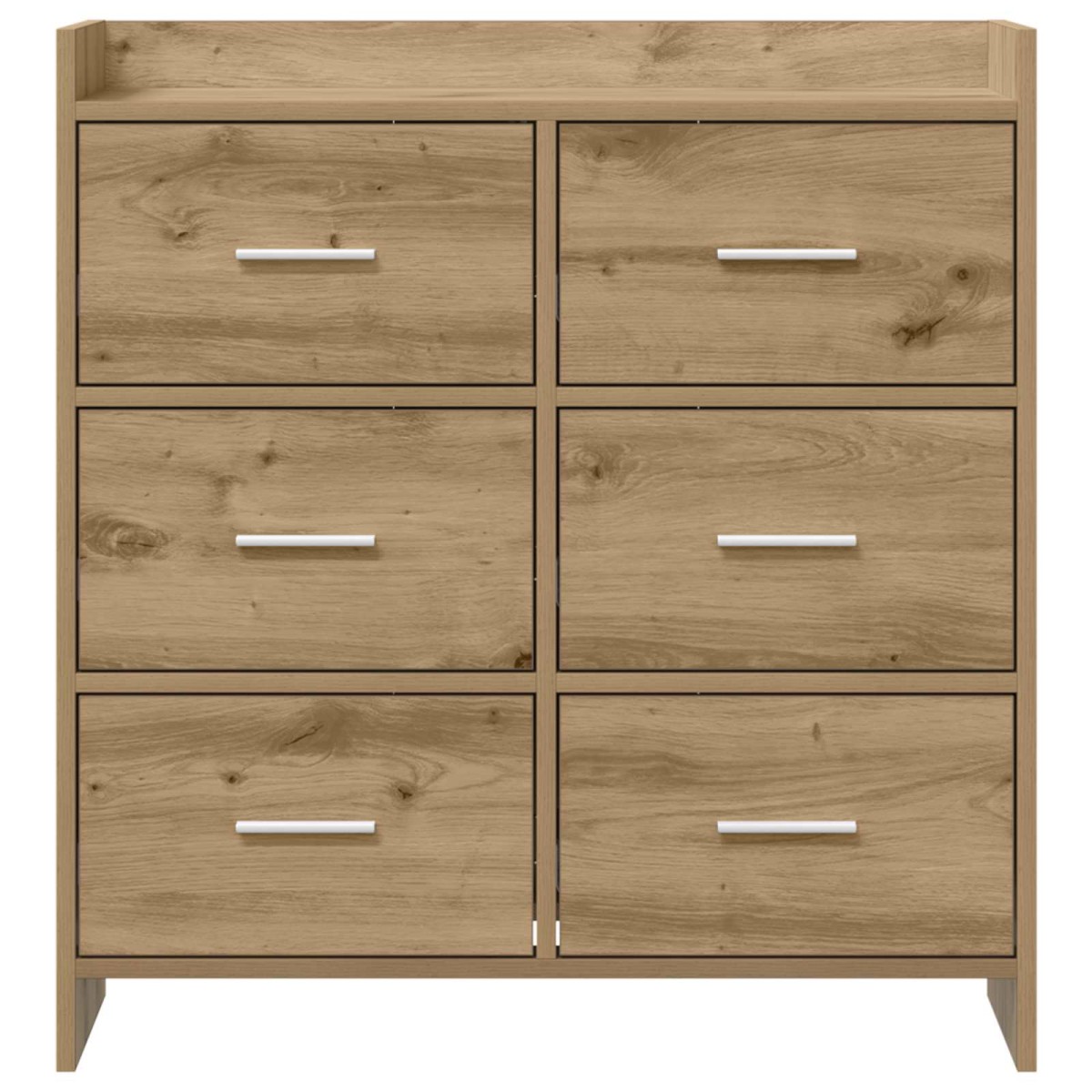 vidaXL Πλαϊνό γραφείο Artisan Δρυς 75 x 33 x 80 εκ Επεξεργασμένο Ξύλο