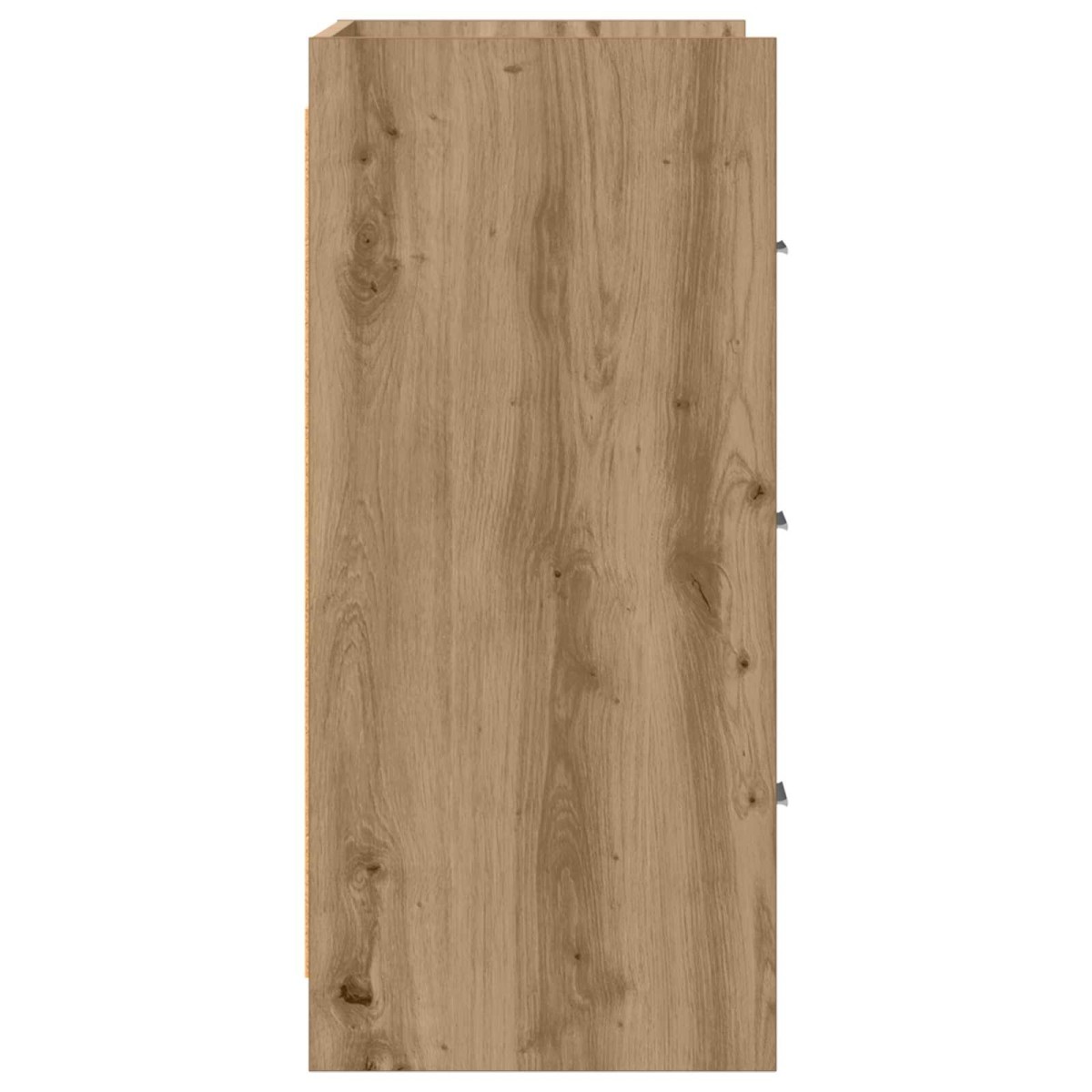 vidaXL Πλαϊνό γραφείο Artisan Δρυς 75 x 33 x 80 εκ Επεξεργασμένο Ξύλο