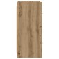 vidaXL Πλαϊνό γραφείο Artisan Δρυς 75 x 33 x 80 εκ Επεξεργασμένο Ξύλο