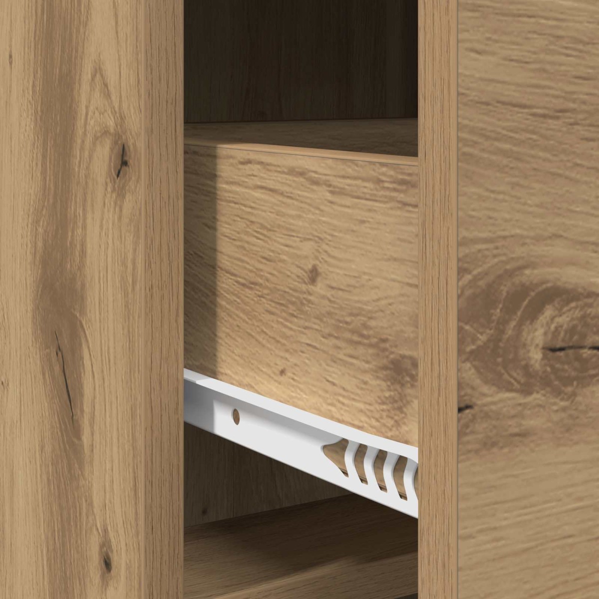 vidaXL Πλαϊνό γραφείο Artisan Δρυς 75 x 33 x 80 εκ Επεξεργασμένο Ξύλο