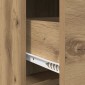 vidaXL Πλαϊνό γραφείο Artisan Δρυς 75 x 33 x 80 εκ Επεξεργασμένο Ξύλο