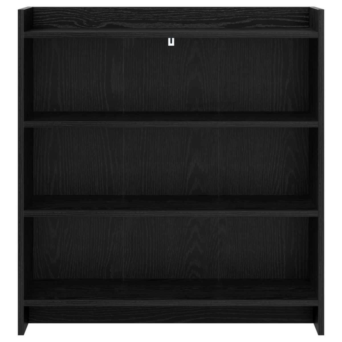 vidaXL Πλαϊνό γραφείο Μαύρη Δρυς 75 x 36 x 80 εκ Επεξεργασμένο Ξύλο