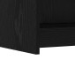 vidaXL Πλαϊνό γραφείο Μαύρη Δρυς 75 x 36 x 80 εκ Επεξεργασμένο Ξύλο