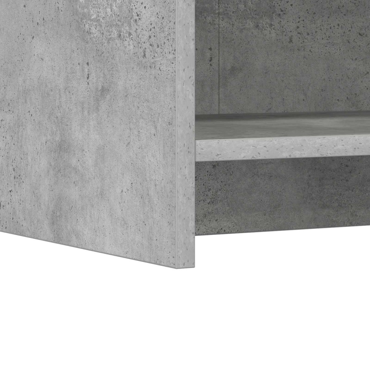 vidaXL Πλαϊνό γραφείο Γκρι Σκυροδέματος 75 x 36 x 80 εκ