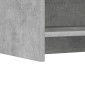 vidaXL Πλαϊνό γραφείο Γκρι Σκυροδέματος 75 x 36 x 80 εκ