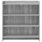 vidaXL Πλαϊνό γραφείο Γκρι Sonoma 75 x 36 x 80 εκ Επεξεργασμένο Ξύλο
