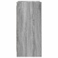 vidaXL Πλαϊνό γραφείο Γκρι Sonoma 75 x 36 x 80 εκ Επεξεργασμένο Ξύλο