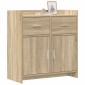 vidaXL Πλαϊνό γραφείο Sonoma Δρυς 75 x 36 x 80 εκ Επεξεργασμένο Ξύλο