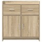 vidaXL Πλαϊνό γραφείο Sonoma Δρυς 75 x 36 x 80 εκ Επεξεργασμένο Ξύλο