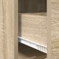 vidaXL Πλαϊνό γραφείο Sonoma Δρυς 75 x 36 x 80 εκ Επεξεργασμένο Ξύλο