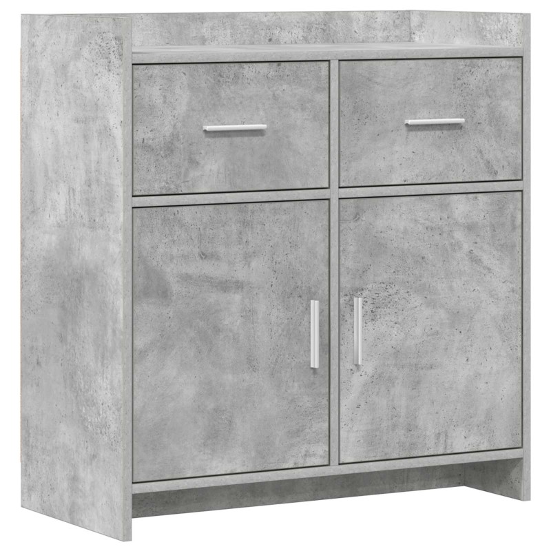 vidaXL Πλαϊνό γραφείο Γκρι Σκυροδέματος 75 x 36 x 80 εκ
