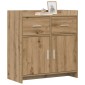 vidaXL Πλαϊνό γραφείο Artisan Δρυς 75 x 36 x 80 εκ Επεξεργασμένο Ξύλο