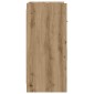 vidaXL Πλαϊνό γραφείο Artisan Δρυς 75 x 36 x 80 εκ Επεξεργασμένο Ξύλο