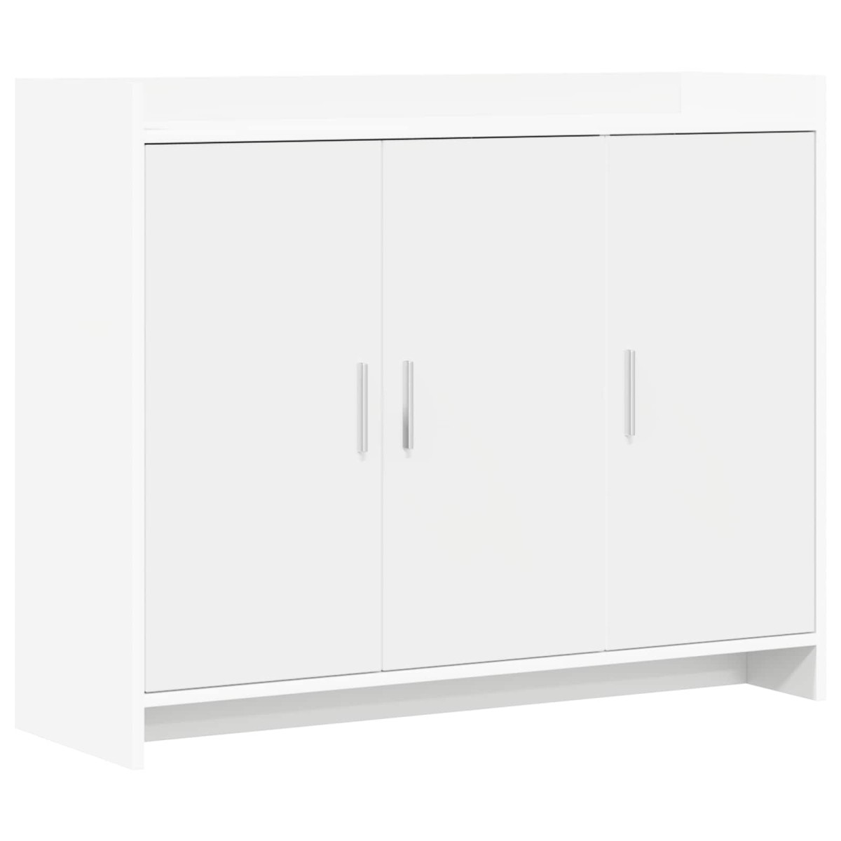 vidaXL Πλαϊνό γραφείο Λευκό 98,5 x 33 x 80 εκ Επεξεργασμένο Ξύλο