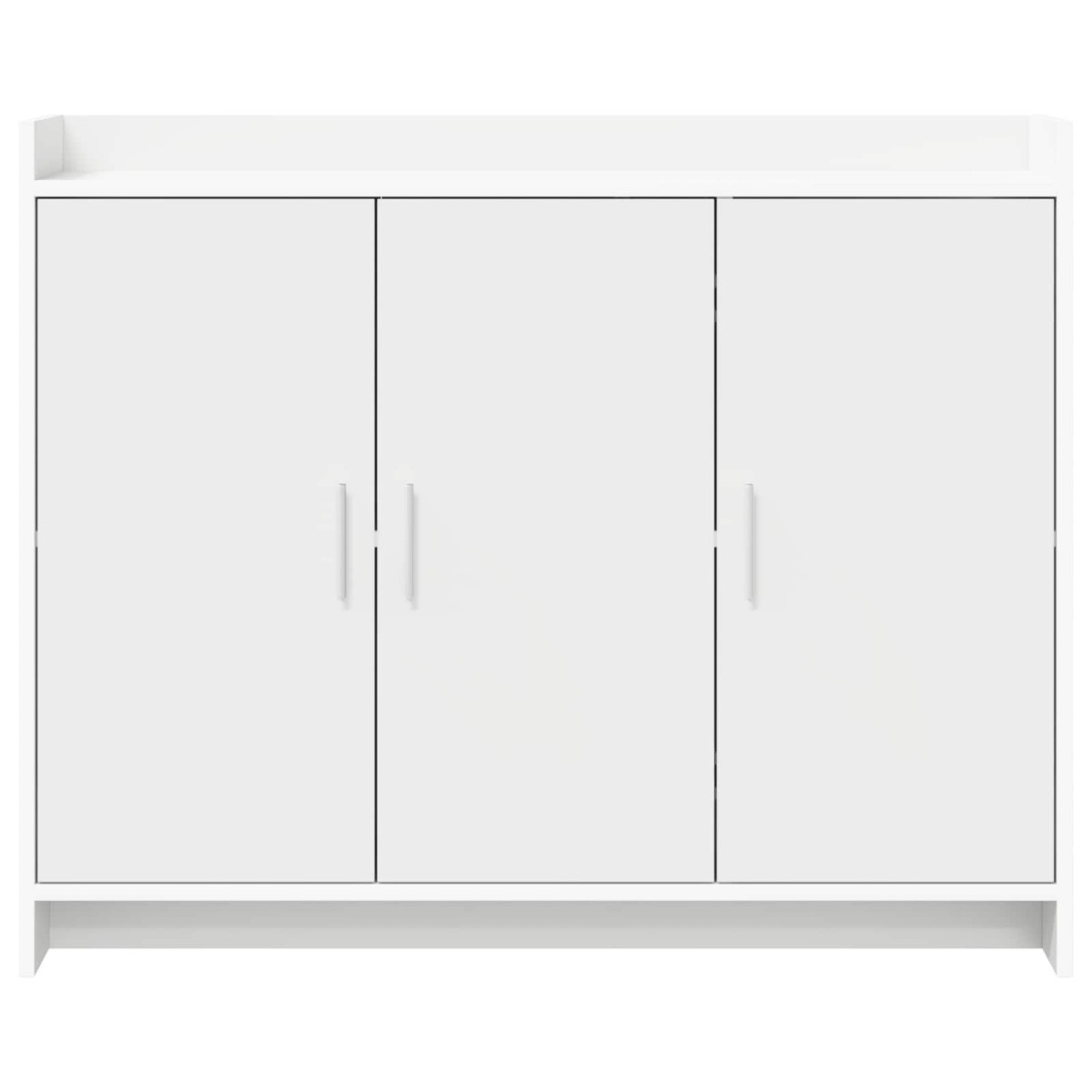 vidaXL Πλαϊνό γραφείο Λευκό 98,5 x 33 x 80 εκ Επεξεργασμένο Ξύλο