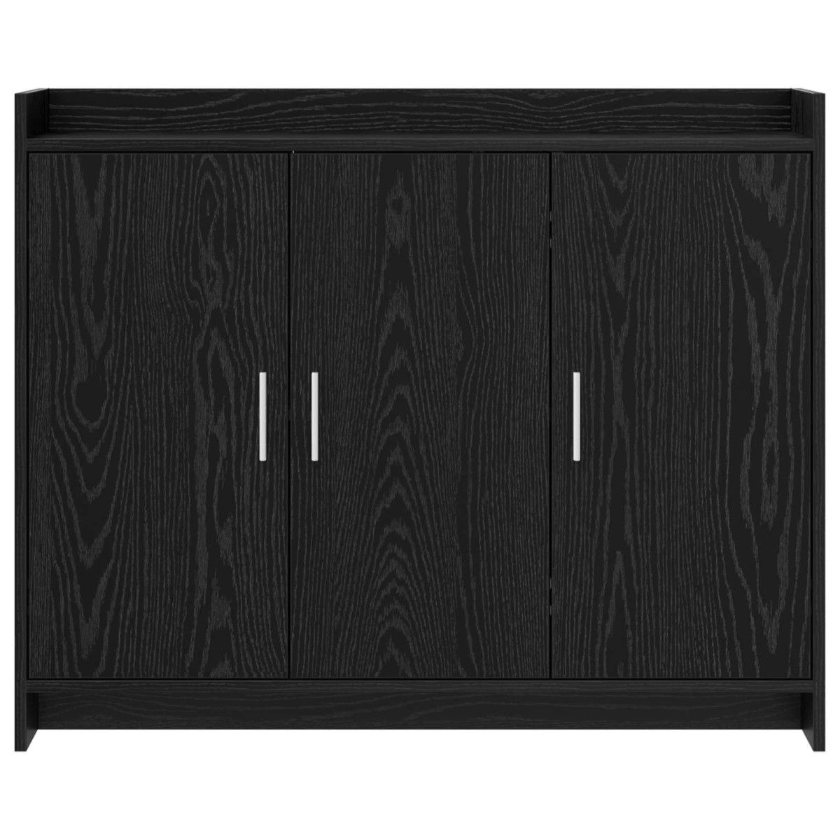 vidaXL Πλαϊνό γραφείο Μαύρη Δρυς 98,5 x 33 x 80 εκ Επεξεργασμένο Ξύλο