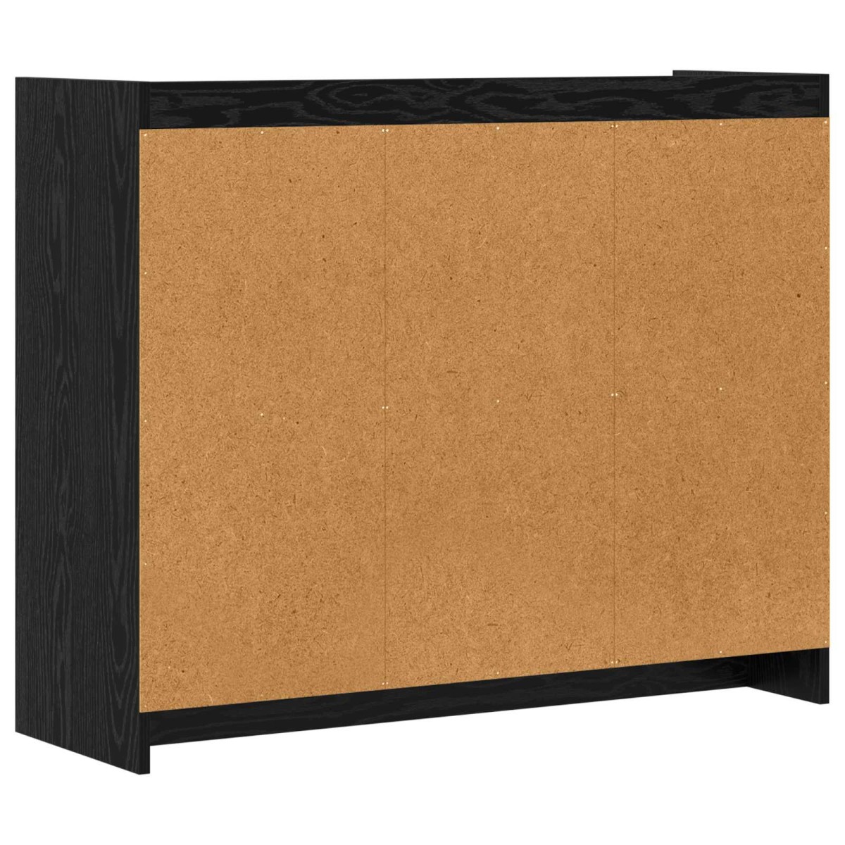 vidaXL Πλαϊνό γραφείο Μαύρη Δρυς 98,5 x 33 x 80 εκ Επεξεργασμένο Ξύλο