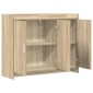 vidaXL Πλαϊνό γραφείο Sonoma Δρυς 98,5 x 33 x 80 εκ Επεξεργασμένο Ξύλο
