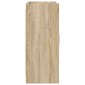 vidaXL Πλαϊνό γραφείο Sonoma Δρυς 98,5 x 33 x 80 εκ Επεξεργασμένο Ξύλο