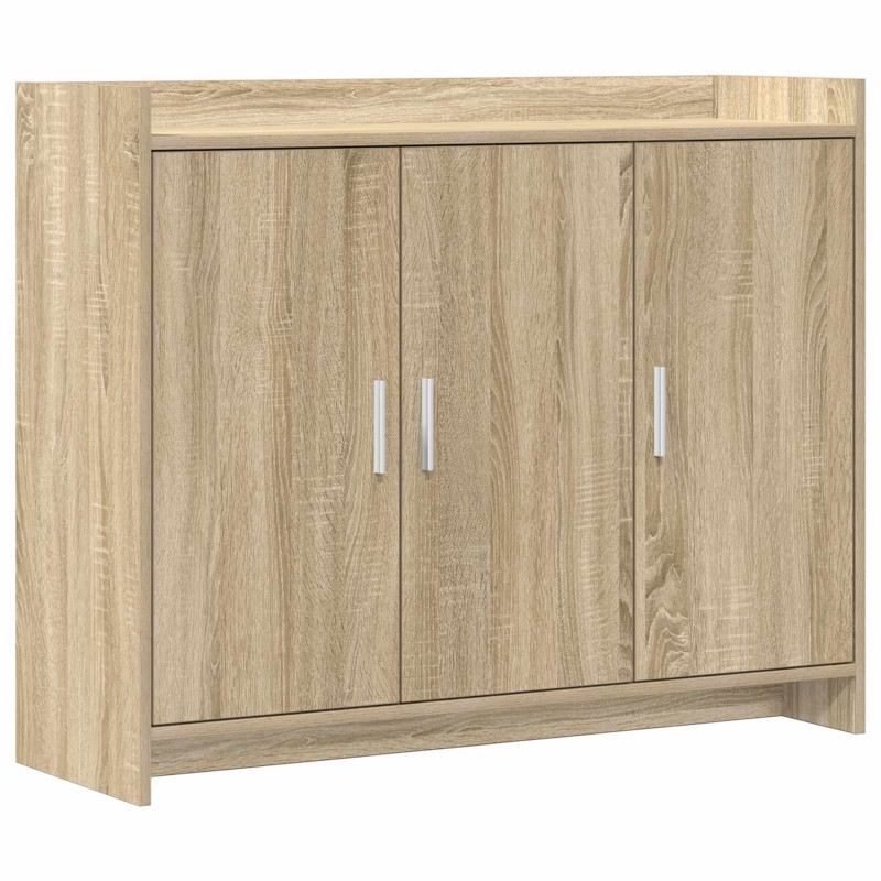 vidaXL Πλαϊνό γραφείο Sonoma Δρυς 98,5 x 33 x 80 εκ Επεξεργασμένο Ξύλο